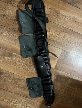 Кожаный патронташ ручной работы (натуральная кожа)