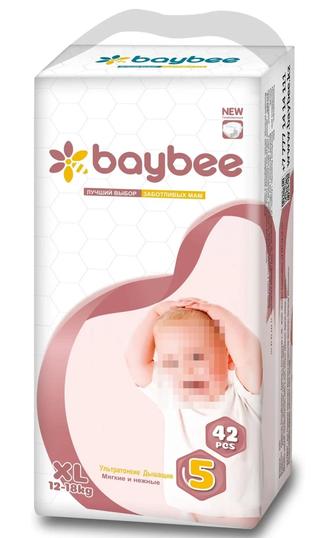 Подгузники Baybee 5 размер XL 42 штук