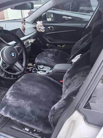 Чехлы на сиденья меховые черные