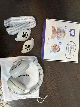 Детские шумоподавляющие наушники сразу с двумя видами крепления