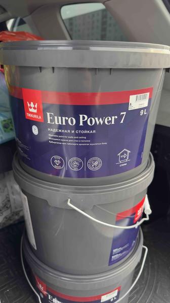 Tikkurila Euro Power 7 новые, 9л 8 банок