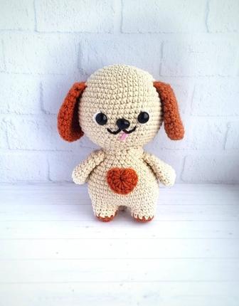 Щенок игрушка ручной работы