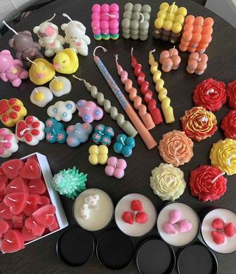 Продам остатки свечек из воска ручной работы