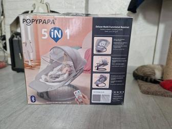 Шезлонг popypapa 5 in 1 deluxe multi functional bassinet
