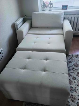 Продам диван, кресло-кровать, пуф