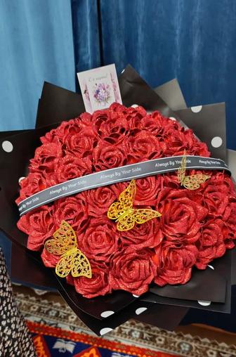 Ручная работа с любовью
Букеты роз из атласной ленты