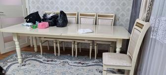 Продам стол 2,5/3 с стульями 14шт