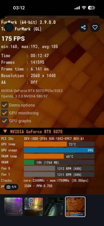 Asus GeForce RTX 5070 GDDR7 12Gb