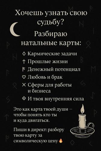 Натальная карта разбор себя и пути