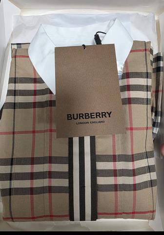 Burberry платье-рубашка для малышки