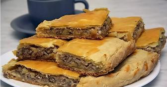 мясной (куриный) пирог с картошкой