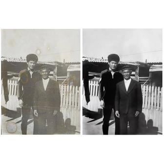 Реставрация фотографий, восстановление старых фото. Фото на памятник.