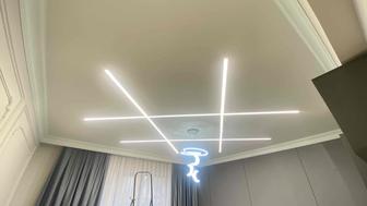 Натяжные потолки, электромонтаж , установка кондиционеров