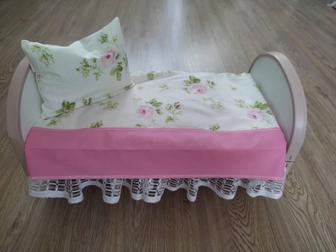 Игрушки, кроватка качалка, для куклы 38-40см.