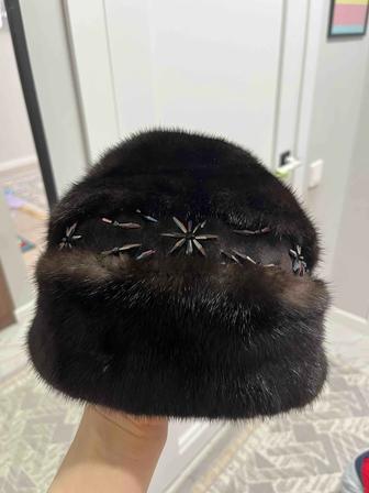 норковая женская шапка