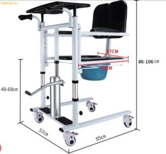 Коляска-подъемник для ухода за парализованными пациентами (инвалидами)