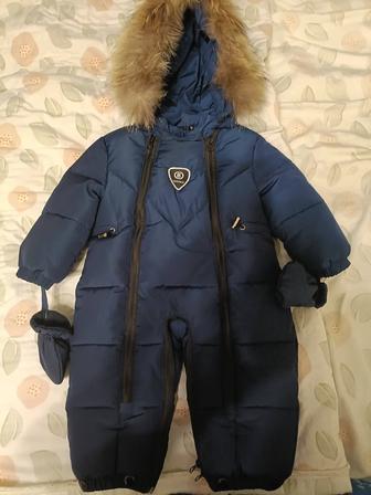 Комбинезон-трансформер детский теплый, 80 см