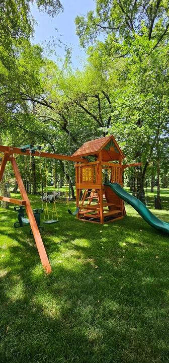 Детские деревянные игровые комплексы из США.
