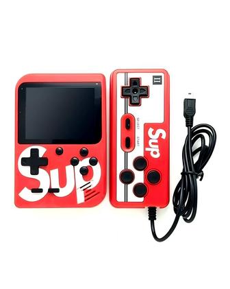 Портативная игровая приставка SUP Game Box 400 в 1 ретро-игры, красный