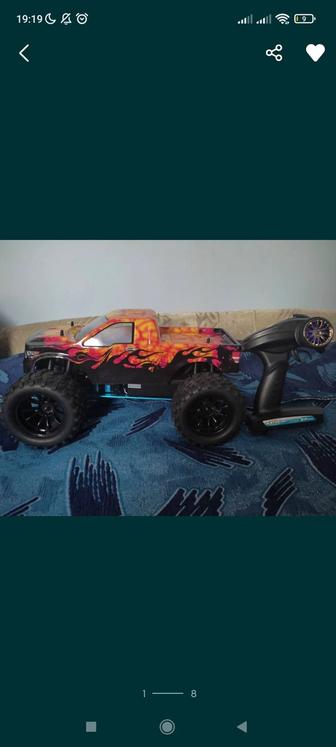 Радиоуправляемая Машинка - Автомодель Джип Монстер-Трак на Нитрометане ДВС