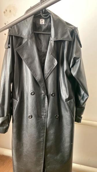 Кожаный тренч