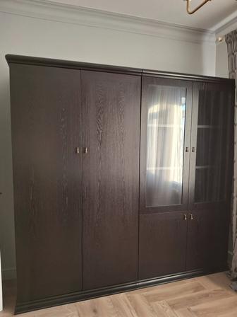 Шкаф кабинетный, для руководителя, шпон дуба.