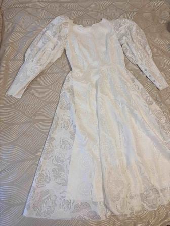 Белое платье Hand Made (от КЗ дизайнера)