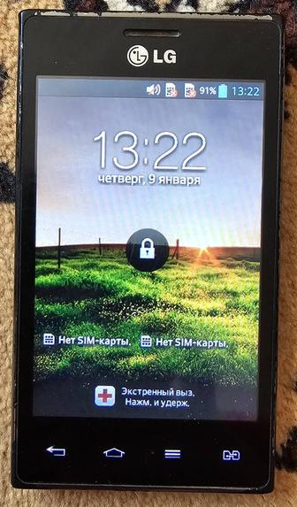 Продаю смартфон LG Optimus L5 Dual E615 Black б/у в отл.сост.