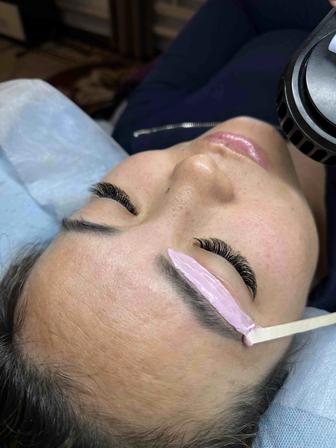 Наращивание ресниц, Ламинирование ресниц в бровей,Шугаринг