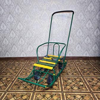 Продам санки с ручкой и выдвижными колесиками Тимка 5 универсал.