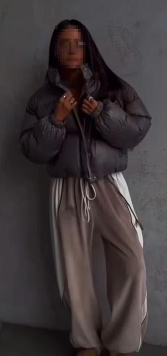 Пуховик короткий зимний