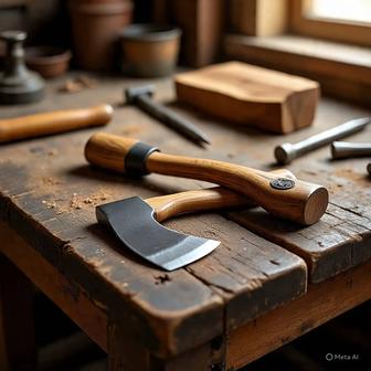 Дерево, Ручки, Декорации из дерева, Молоток из дерева