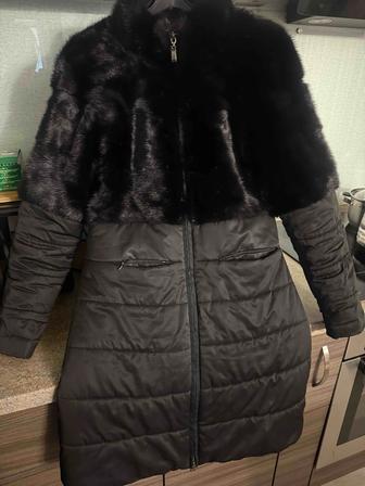 Продам пальто с норкой