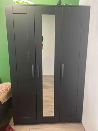 Шкаф для одежды с зеркалом, IKEA