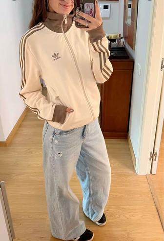 Олимпийка adidas бежевый