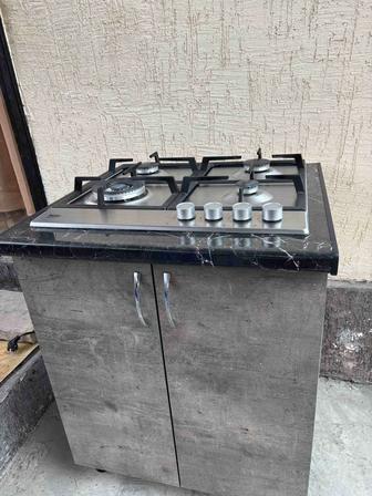 Продается встраиваемая газовая варочная панель со шкафчиком