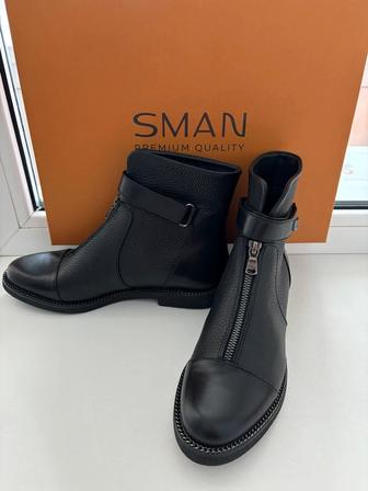 Женские сапоги SMAN черные