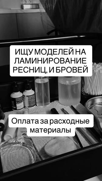 ищу моделей на ламинирование ресниц и бровей