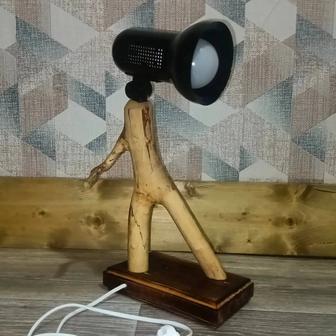 Светильник из коряги ручной работы
