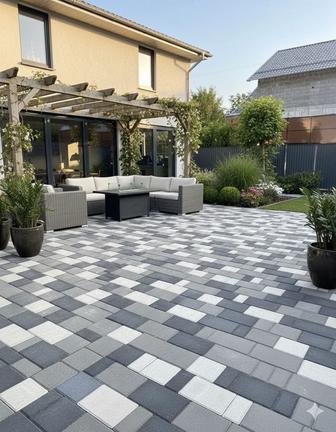 Брусчатка Ландхаус. 3 размера. Доставка. Рассрочка. Гарантия.