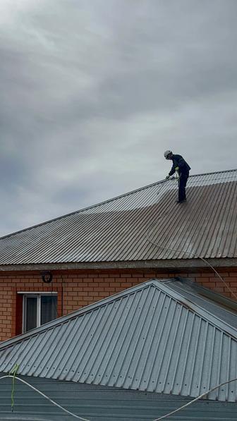 Покраска фасадов и высотных конструкций г. Астана