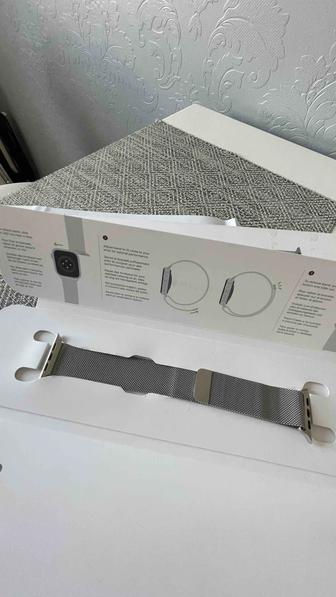 Браслет Apple Milanese Loop для Apple Watch 45 mm серебристый