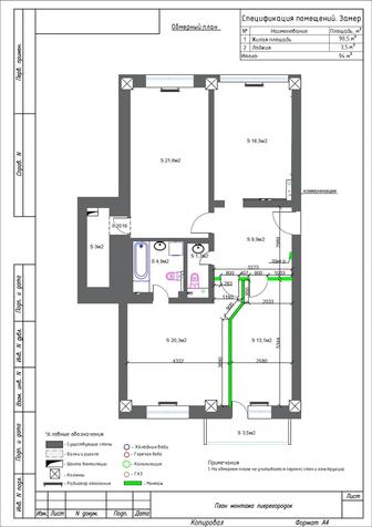 Технический дизайн проект квартиры. Чертежи для ремонта