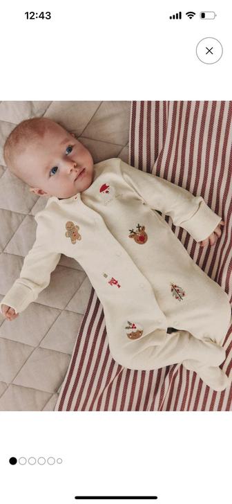 Next слип комбинезон новогодний