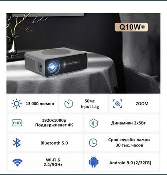 Проектор TouYinger Q10W PLUS и проекционный экран в комплекте