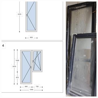 Пластиковые окна,2 внутренние двери