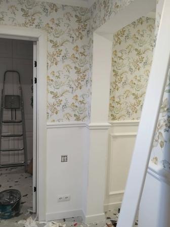 Шпаклевка,покраска стен,откосы .