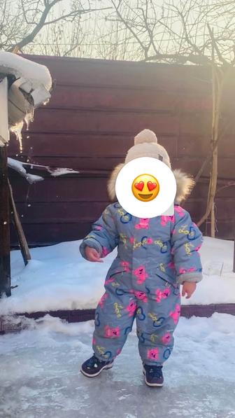Зимний детский комбинезон