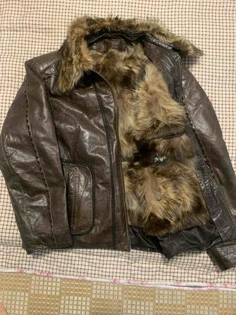 Муж куртка кожаная