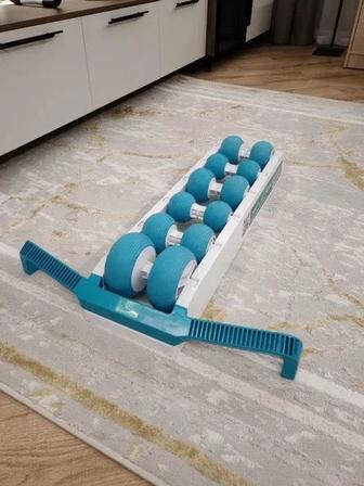 Массажер для спины Древмасс из ABS пластика ролик с шипами